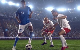 Dribble out of crowded spaces