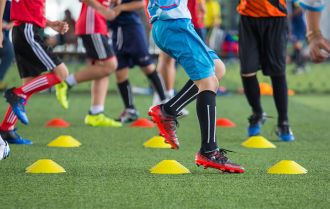 Players working at training sessions