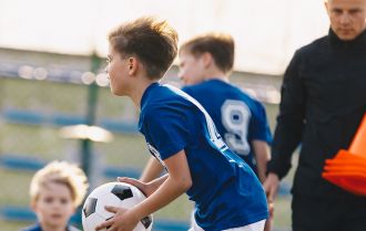 Players in pre-season training U8-U10