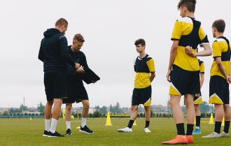 Possession games at training