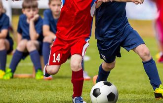 Playing 2v2 at training