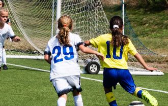 Girls coaching session